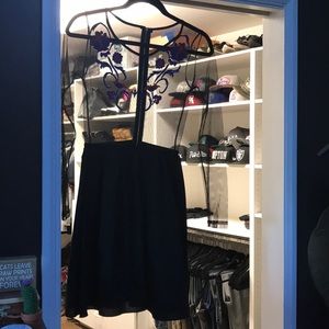 Long sleeved black festive dress